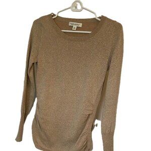 Banana Republic Metallic Gold Sweater